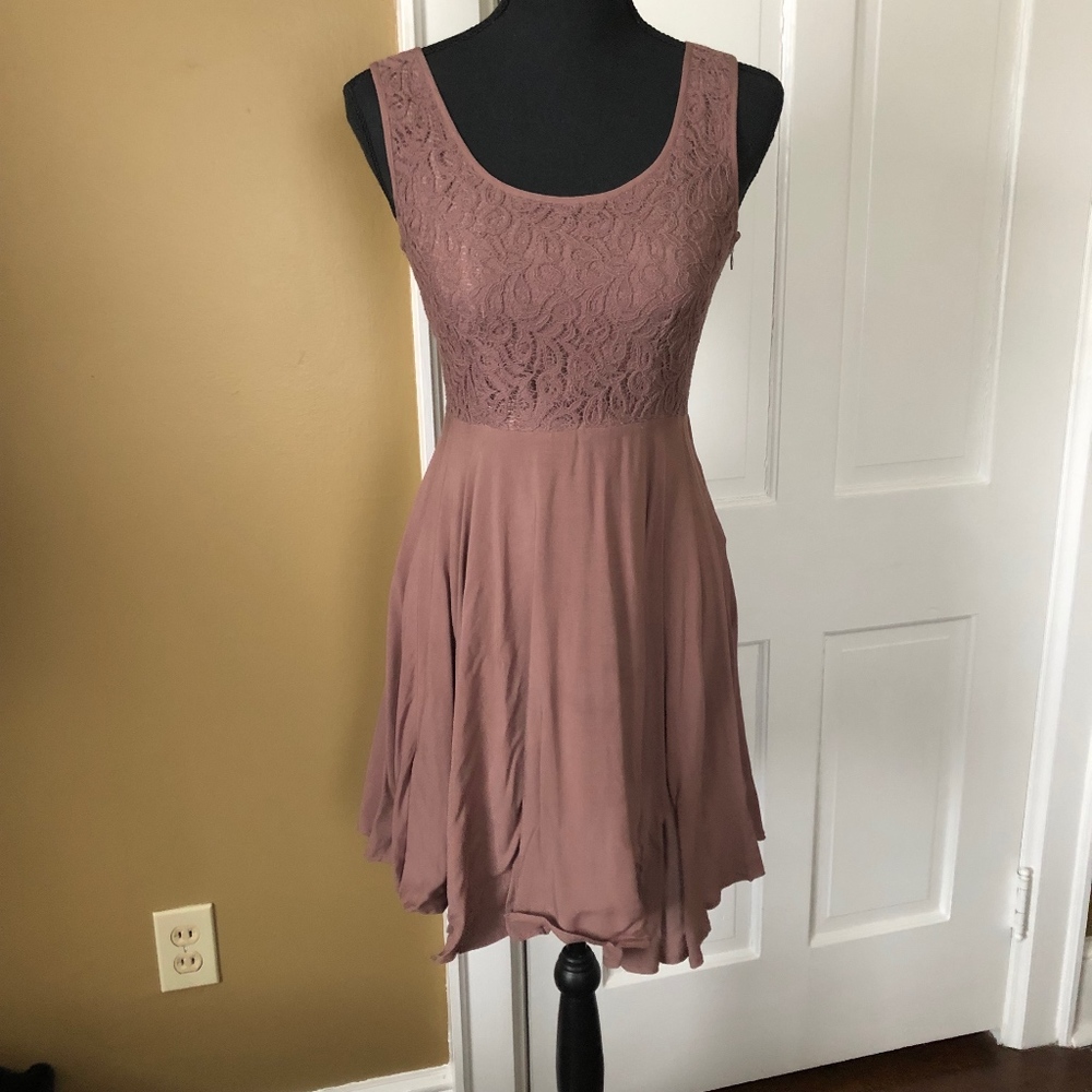 Mauve Backless Dress
